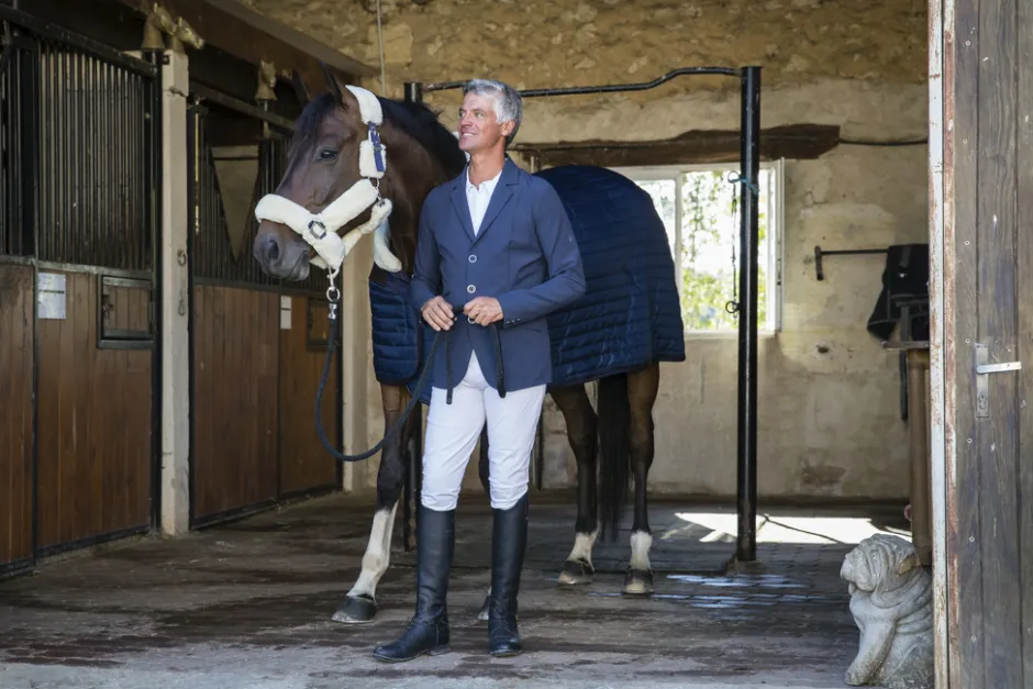 EQUITHÈME Teddy Stalldecke, mit synthetischem Lammfell-Futter