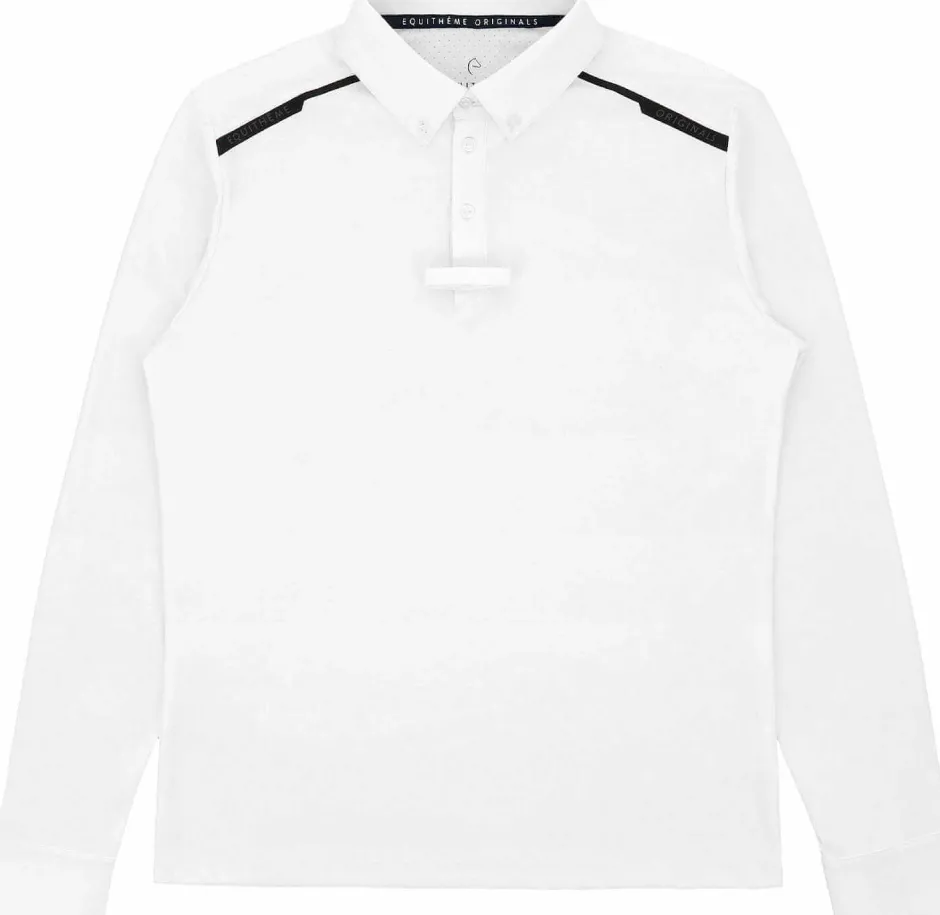 EQUITHÈME Turnierpolo mit langen Ärmeln - Adrien
