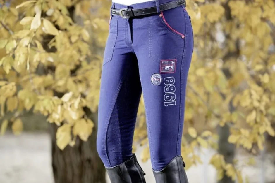 HKM PRO-TEAM Reithose -Performance Jeggings- Silikon-Vollbesatz