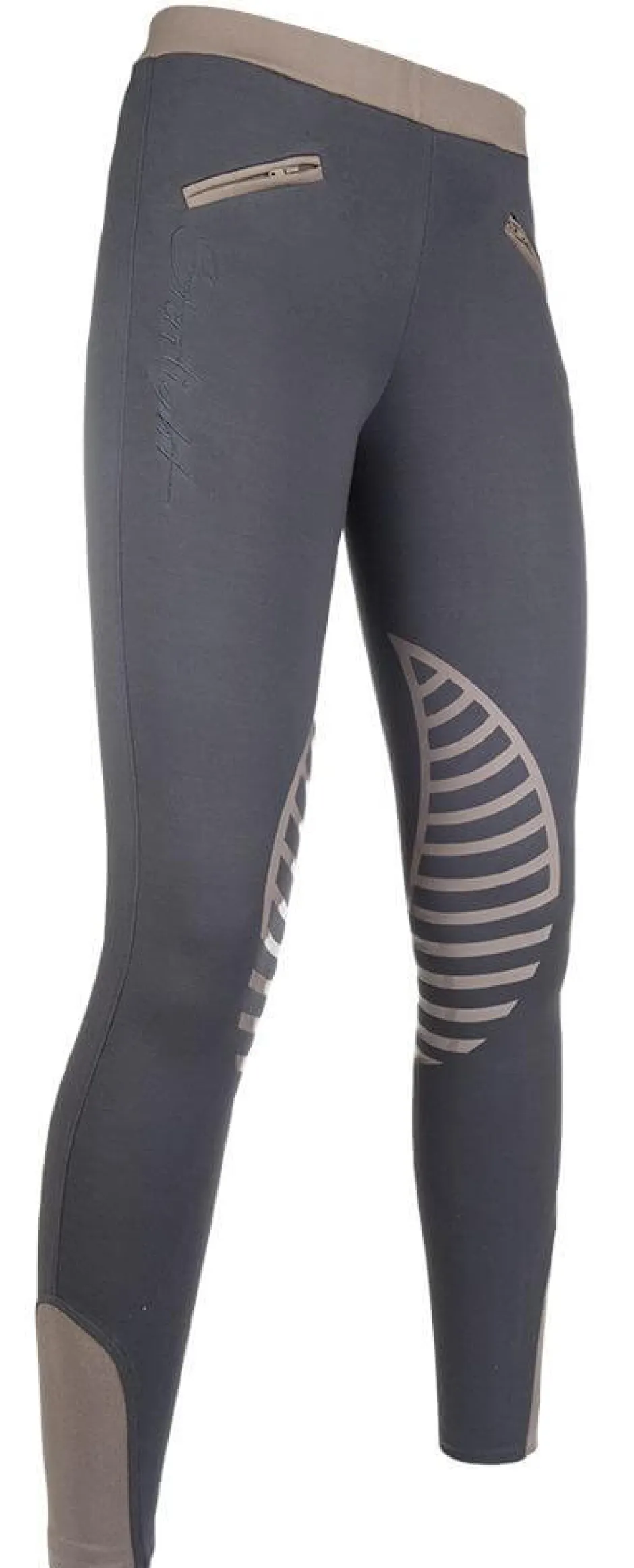 HKM Reitleggings -Starlight- Silikon-Kniebesatz