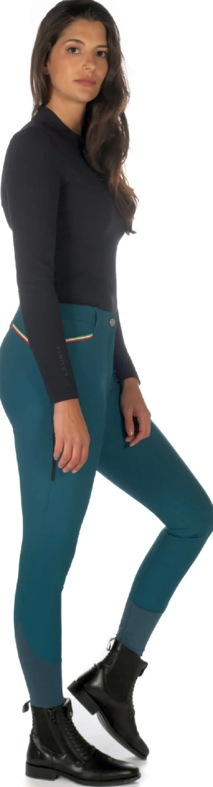 Lauria Garrelli by HKM Reithose -Livigno Sportive- Silikon-Vollbesatz