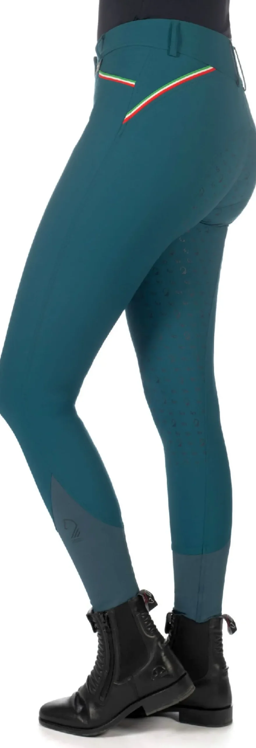 Lauria Garrelli by HKM Reithose -Livigno Sportive- Silikon-Vollbesatz