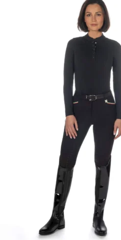 Lauria Garrelli by HKM Reithose -Livigno Sportive- Silikon-Vollbesatz