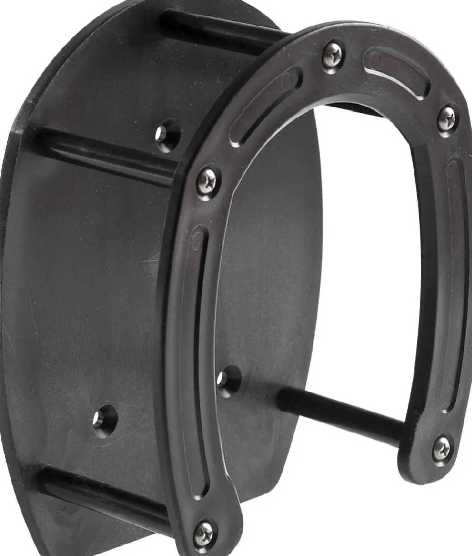 Trensenhalter in Hufeisenform, schwarz