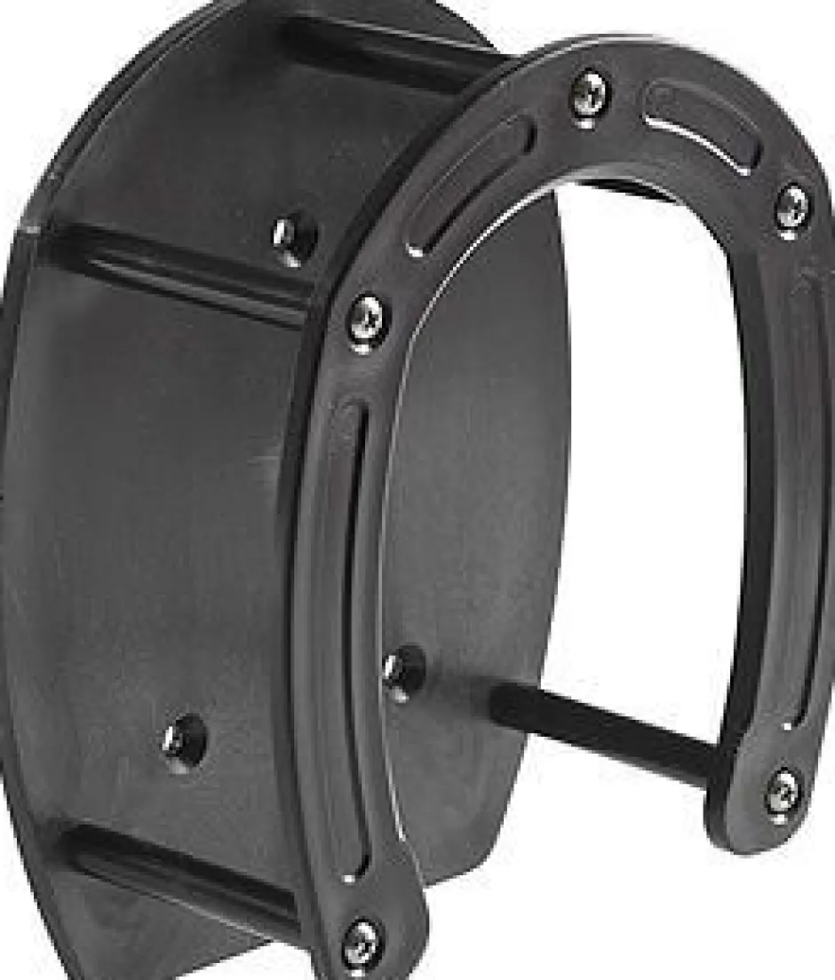 Trensenhalter in Hufeisenform, schwarz