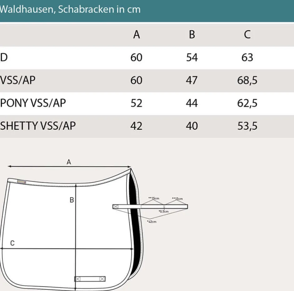 WALDHAUSEN Schabracke Ancona